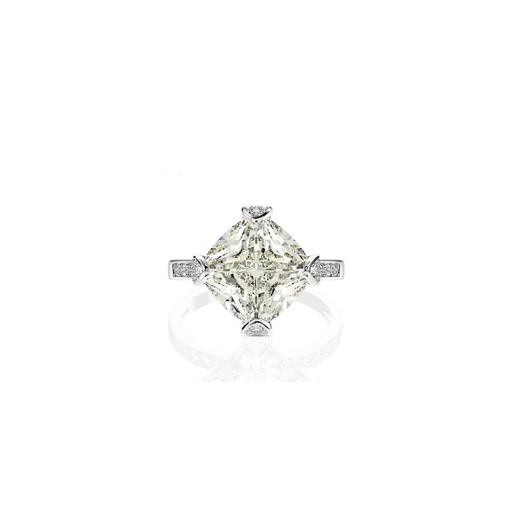4ct Princess Cut Ring - Picture 8 of 15